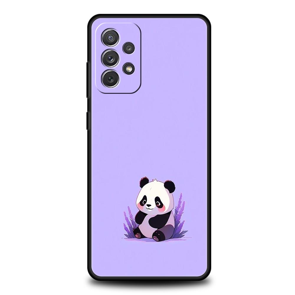 Custodia per Telefono Panda Cartone Animato Per Samsung Galaxy A15 A13 A51 A71 A41 A31 A21S A03S A05 A35 A32 A55 A23 A25 A33 A53 A73 5G Cover