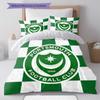 Biancheria da letto con motivo Portsmouth Football Club, Set piumino Copripiumino Federa Regalo di compleanno per la casa(1 * copripiumino + 2 * federa, senza nucleo)