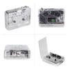 Snsowed Portable USB Cassette Transparent Cassette Tape Player with USB USB Cassette Capture Player, 2.0 Port,