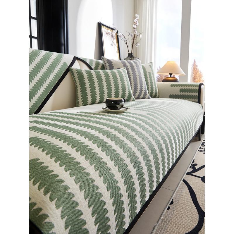 

Подушка для дивана из синели, не царапающая, полный комплект, легкий роскошный кожаный диван, нескользящий универсальный чехол для дивана Four Seasons 70*70cm