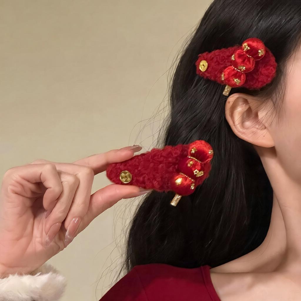 Pince à Cheveux Exquise Pièce de Monnaie Tanghulu Chinoise – Accessoire de Nouvel An Tendance et Polyvalent pour Femmes