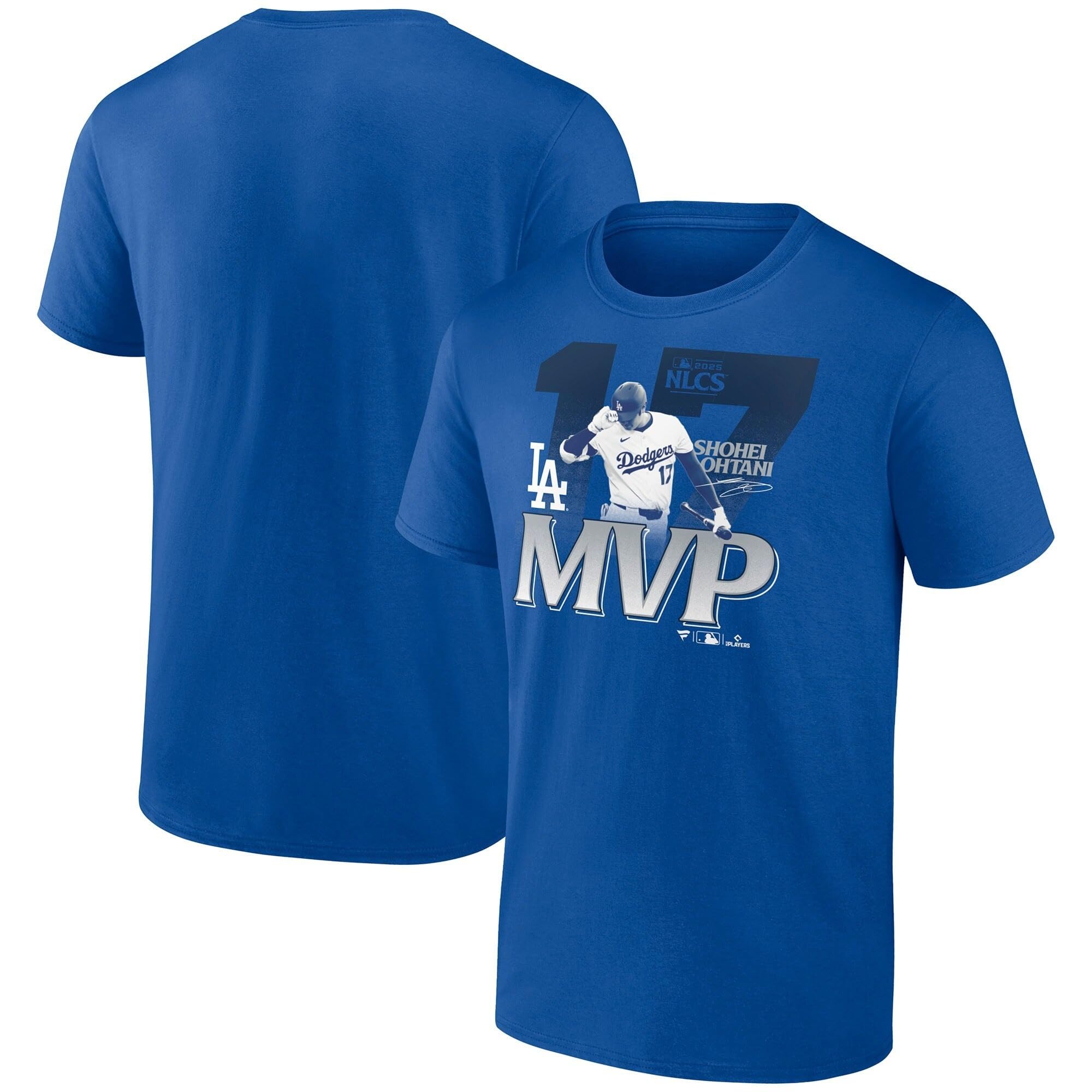 

[Fanatics] Fanatics 2025 MLB Los Angeles Dodgers Shohei Ohtani NL LCS Champion MVP T-Shirt ML25AS168 BLUE (BLU)