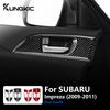 Carbon Fiber Style Interior Sticker Trim for Subaru Impreza 2009 2010 2011 Door Handle Area