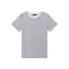 HAZZYS Women's Striped Contrast Crew Neck Short Sleeve T-Shirt
