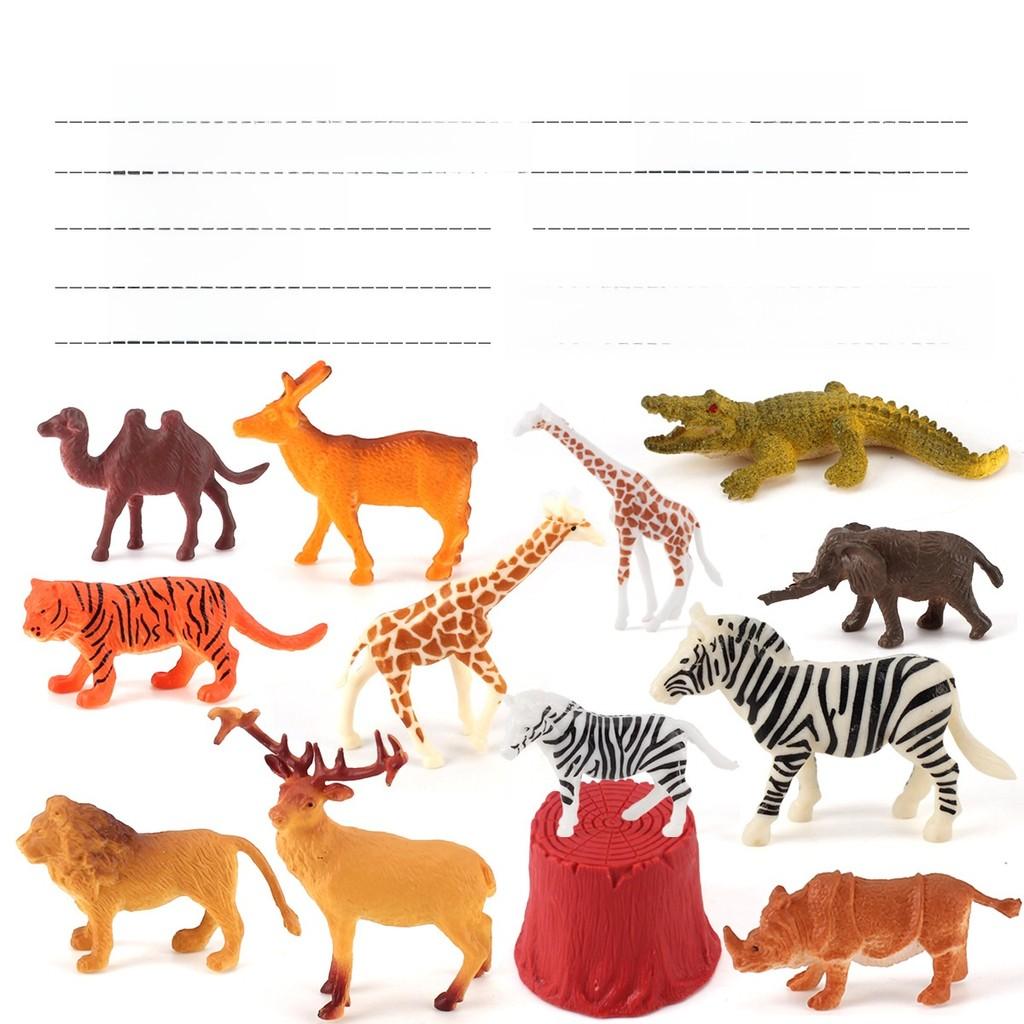 Animal Scene Decor Pvc Static Models Jungle Creatures For Childrens Play Area