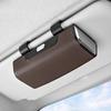 PU Leather Sun Visor Glasses Holder Glasses Protection Storage Box  Can Store AI Glasses