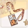 Cute Cartoon Retractable Lanyard Card Holder, Transparent Anti‑Loss Card Case for Students