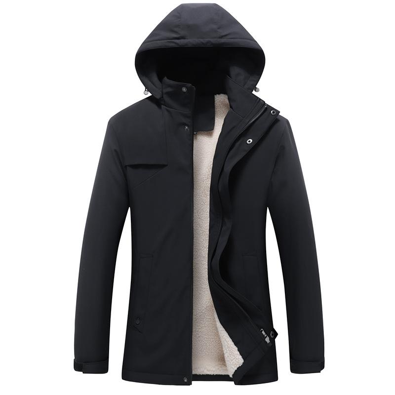 Новая бархатная куртка мужская спортивная и для отдыха на открытом воздухе ветровка — фото 3