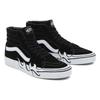 Vans Sk8-Hi Flame - Black Unisex Sneakers White VN0005UJBZW