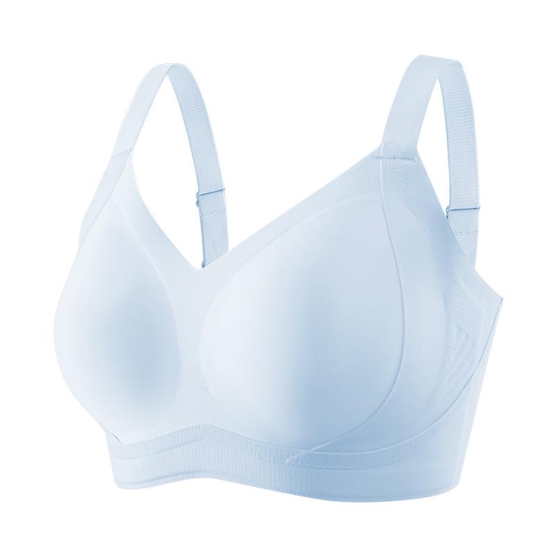 B-E Cup Plus Size Seamless Antibacterial Bra with Side Support for Women