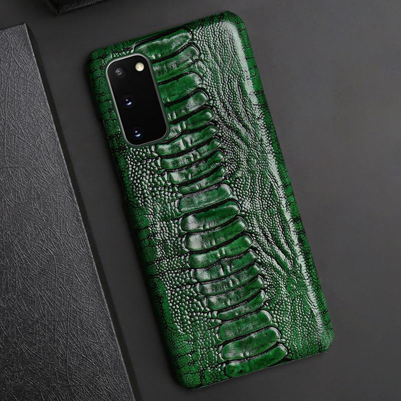 Luxury Genuine Leather Phone Case For Samsung Galaxy S 25 S25 S24 S23 Ultra S21 S22 Plus Note 20 A55 5G Back Cover