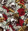 Women's Pajamas Valentine's Day Gift For Her Bodysuit With Flap Guns Roses S