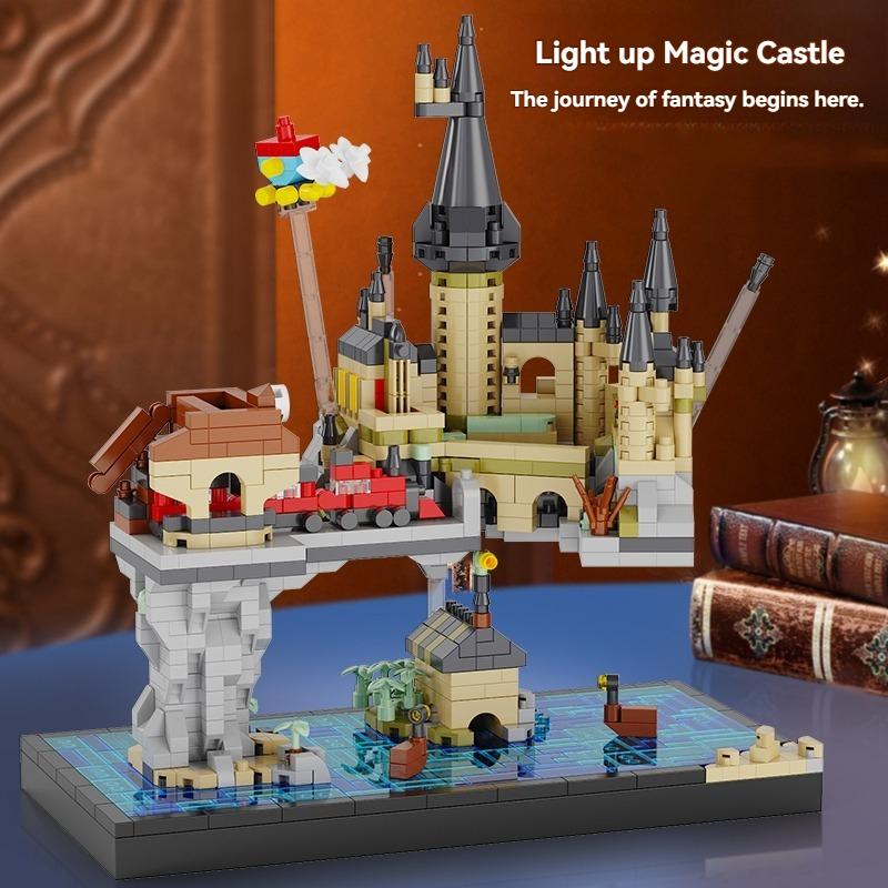 New-Off-The-Shelf First-Class 1256Pcs Premium-Quality Magic Castle High-Standard Construction-Set Top-Grade Brickslight Top-Grade Up Tiny Scale