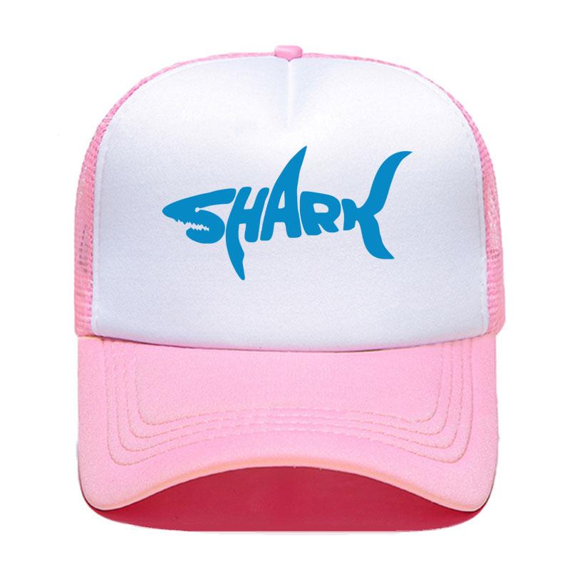 New Shark Print Baseball Cap Funny Casual Unisex Women Parentchild Hats Mesh Visor Outdoor Sun Hat Adjustable Caps