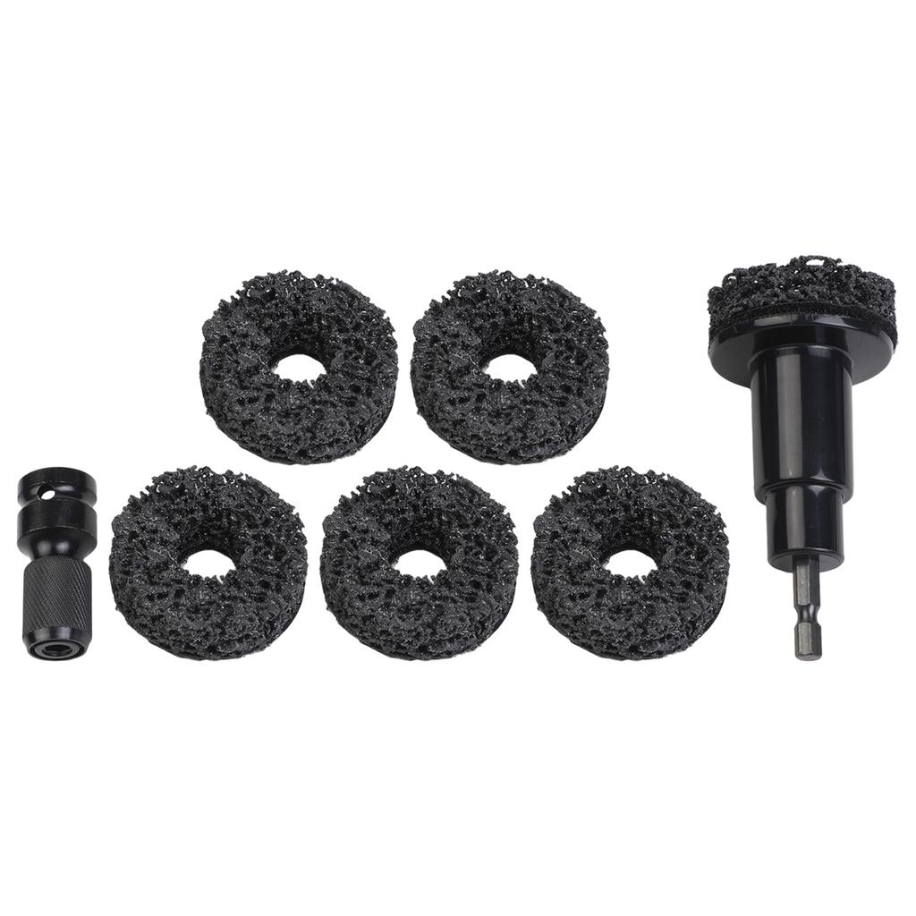 Wheel Hub Rust Removal Tool Set with Multiple Grinding Heads for Maintenance