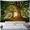 Beautiful Ancient Tree Tapestry, Jungle Landscape, Wall Hanging Cloth, Home Wall Art Decoration, Living Room Background Cloth