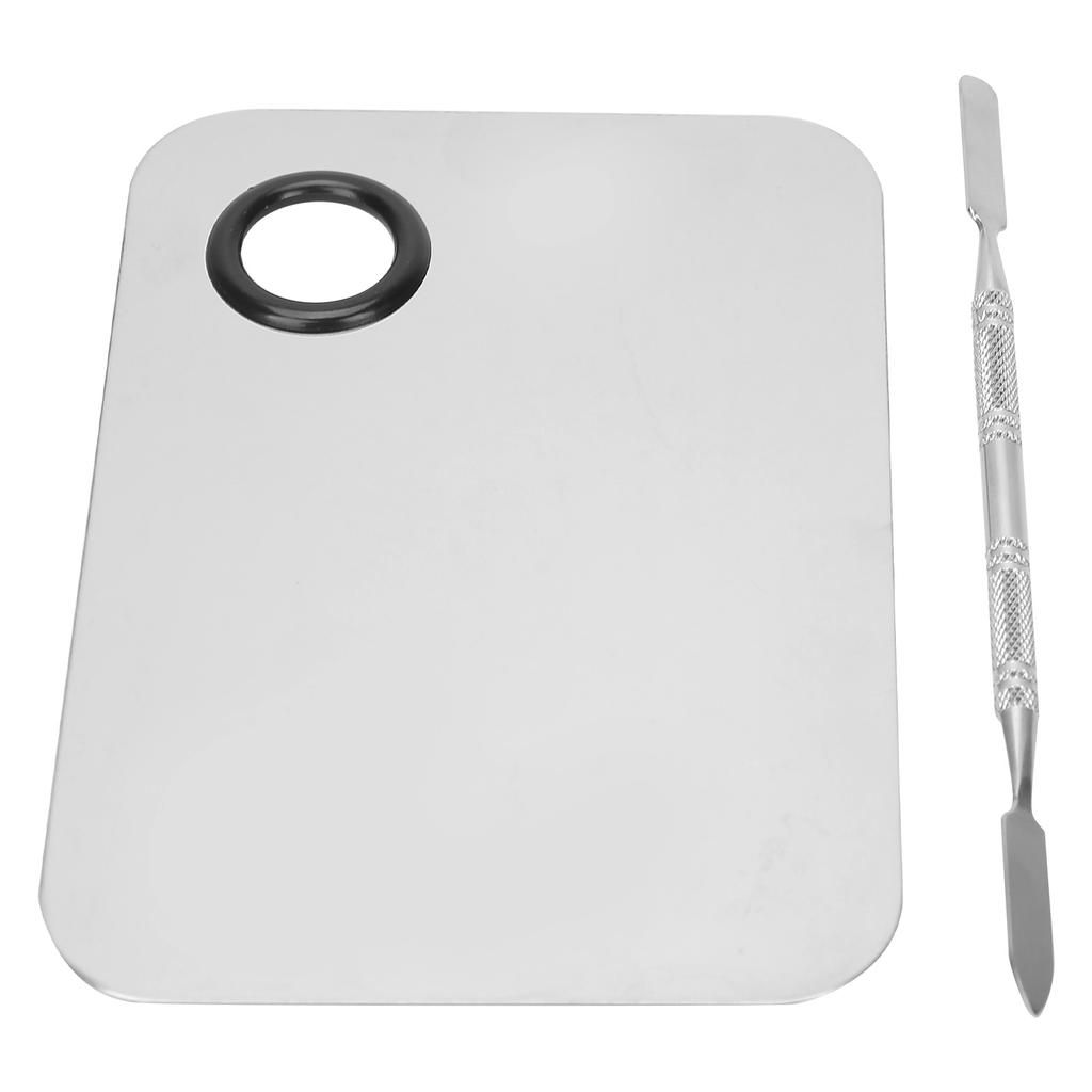 Makeup Mixing Palette Spatula Stainless Steel Foundation Lipstick Color Mixing Palette