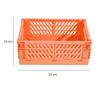 1pc Organizing Storage Baskets Case Folding Student Desktop Basket Tape Stationery Plastic Foldable Container Storage Box