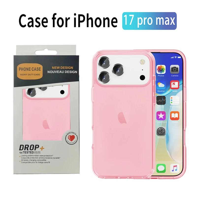 Luxury Glitter PC+TPU Rugged Armor Case For IPhone 17 Air 16 15 14 Plus 13 12 11 Pro Max Multi-layer Anti-Drop Bumper Back Cover