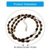Handmade Pearls Bead Sweater Necklace Artistic Crafted Pearls Bead Sweater Necklace Retro Unisex Neck Jewelry Accessory
