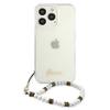 Guess Guhcp13Lkpswh Iphone 13 Pro / 13 6,1 Transparent Hardcase White Pearl