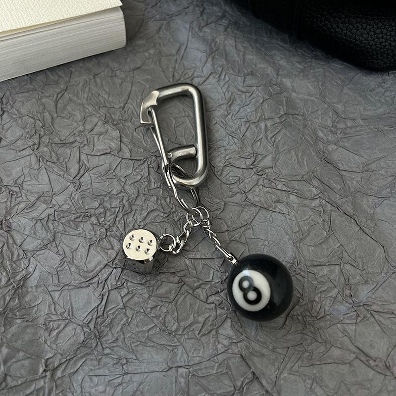 Punk Star Oval Essential Icon Carabiner Keychain Pendant High Quality Keyring Creative Backpack Decoration Accessories Gifts
