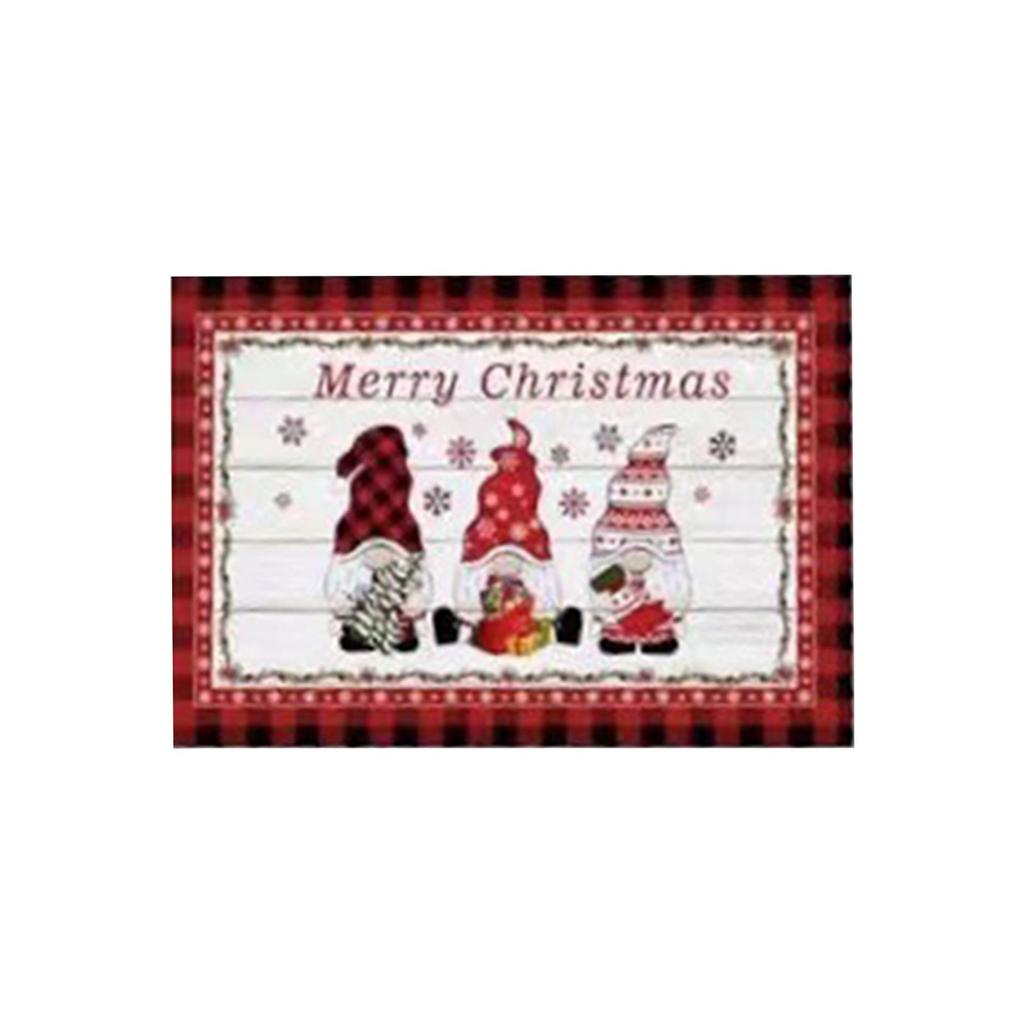 Christmas Carpet Entrance Door Non-slip Absorbent Foot Mat Thick Porch Carpet Mat