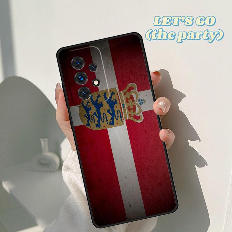 Dänemark Flagge Handyhülle Für Samsung Galaxy A42 A31 A40 A51 A71 A32 A80 A91 A52 A72 A73 A20e A21S A50 A70 A11 A12 Hülle