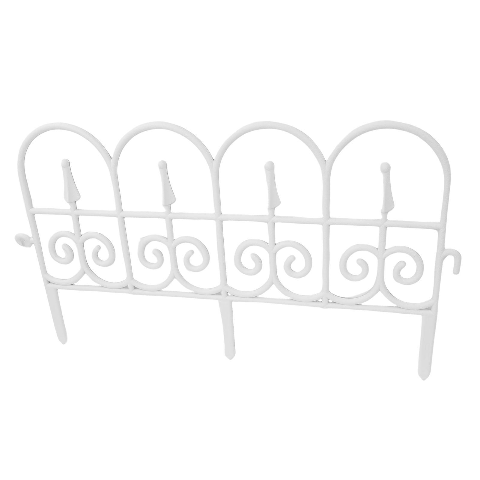 

5PCS Decorative Garden Fence Border Panels Rustproof Landscape Edging Ornamental Fence for Outdoor Patio Lawn Flower 34x58cm