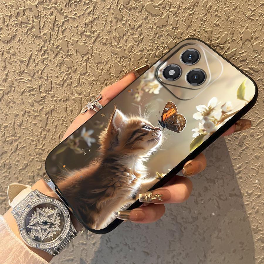 Funda Phone Cover Case for Honor 200 400 Lite X7 X6 Magic5Lite X5b X9a 90 8X 70 X8 Cute Cat