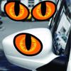 Simulated Eye Car Body Stickers Scratch Concealer Flexible Adhesive Decoration For Vehicle And Doors