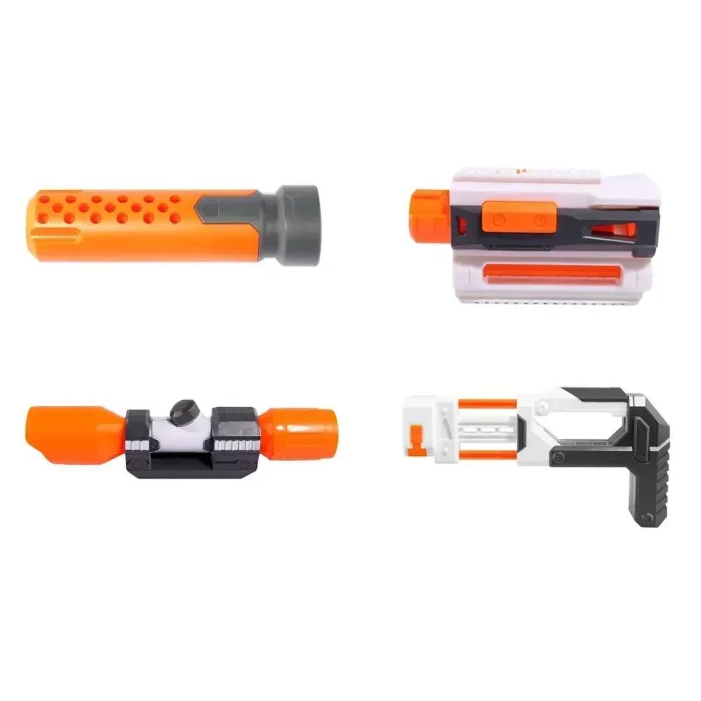 Toy Gun Compatible Modified Parts Muffler Sighting Device for N-strick Elite Series DIY Assembly Accessories for Kids Boy