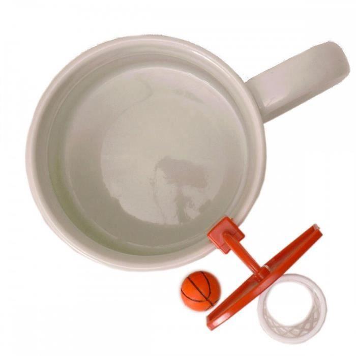 Mug - basketball - orange - 20 cl - céramique - non compatible lave-vaisselle