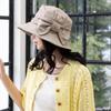 Queen Head UV Protection Wide Brim Hat with Side Ribbons for a Smaller Plus UV Actress Hat Face, Women's Sizes, Protection, [XL 58.5-61cm - Latte]