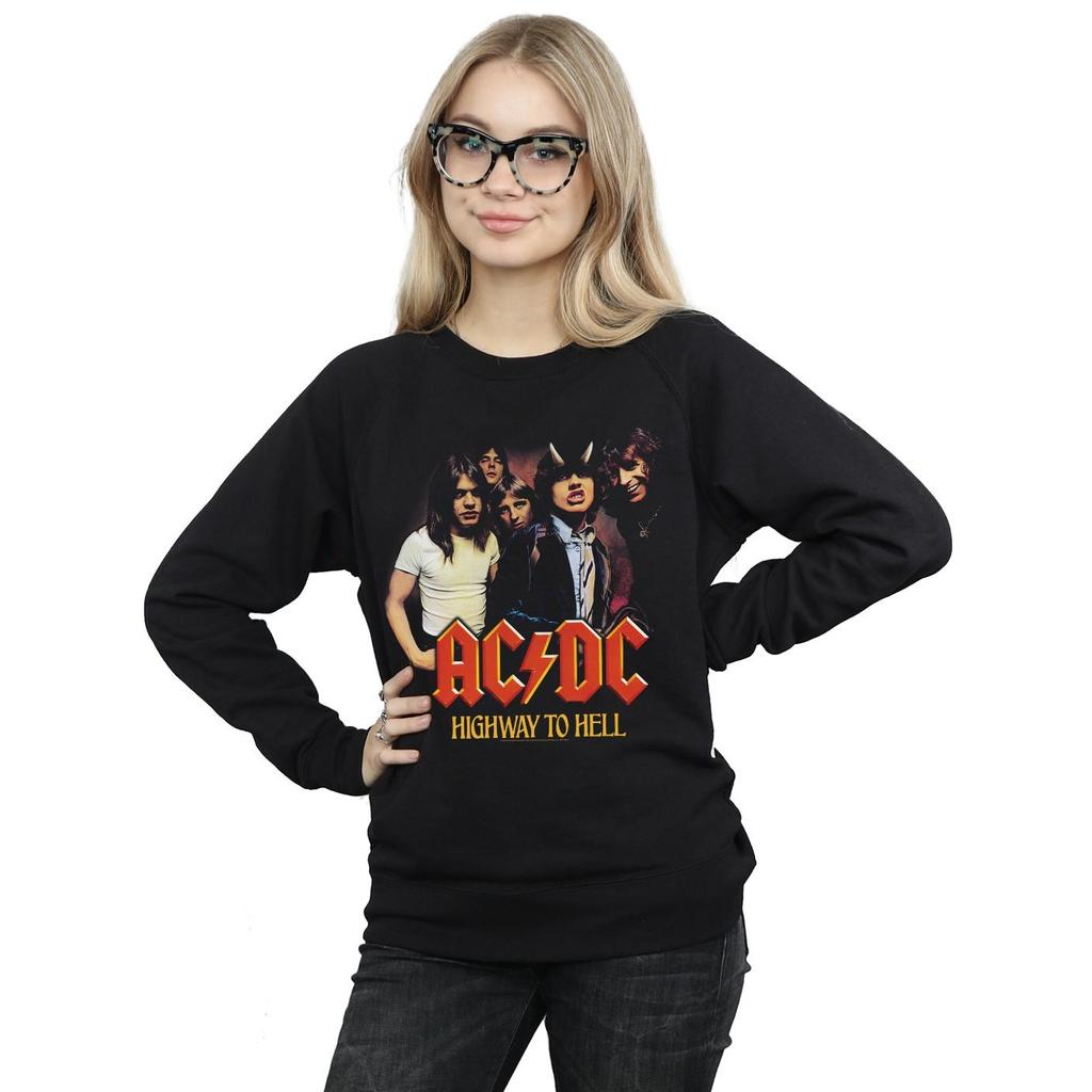 ACDC Womens/Ladies Highway To Hell Group Sweatshirt