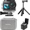 Екшн-камера AKASO Brave 4 Pro: Роздільна здатність 4K 20 Мп, Сенсорний екран, Двоколірний екран, Водонепроникність 40 м, Підводна камера, Стабілізація зображення, Зовнішній