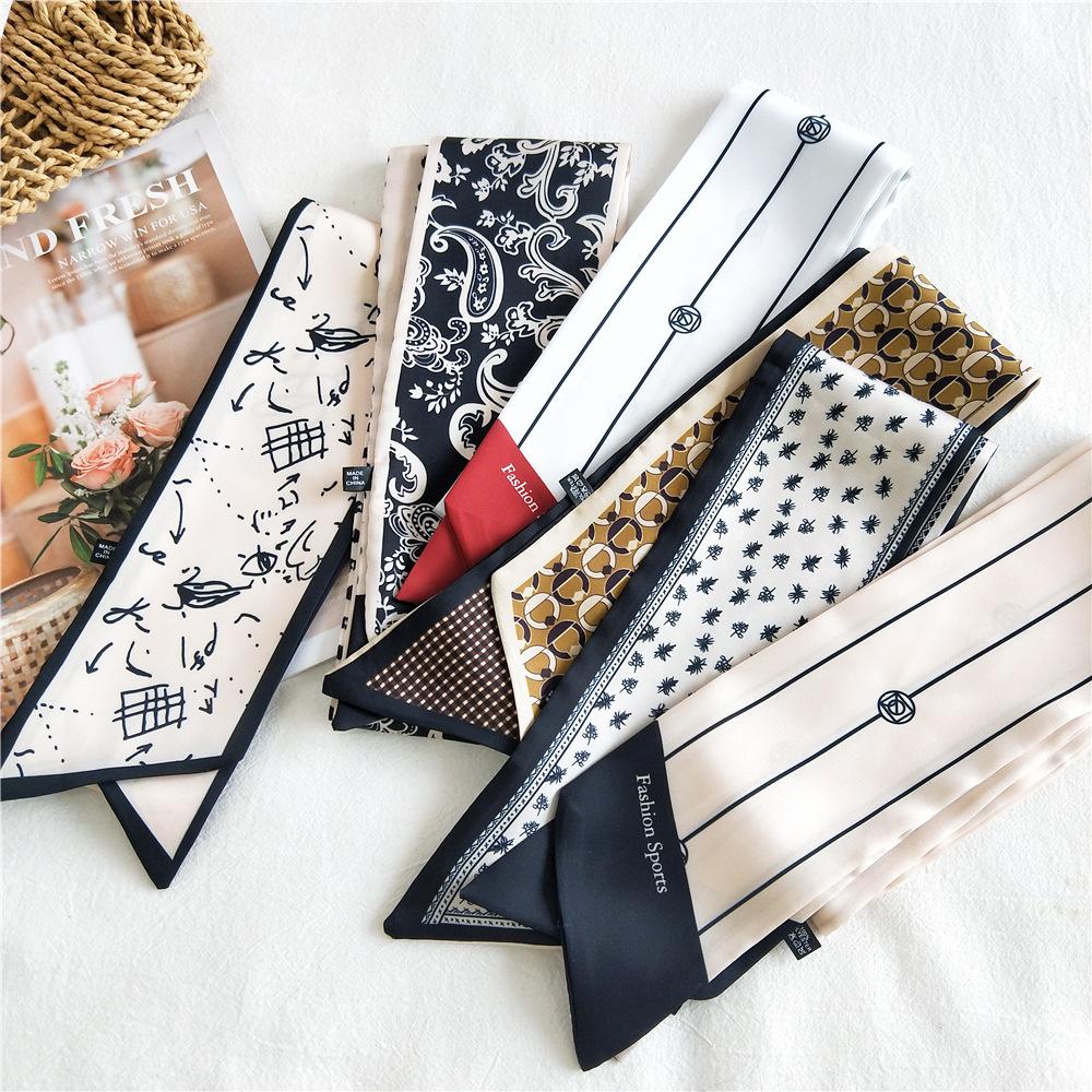 New Scarves Silk Scarves Women'S Spring And Autumn Season Long Decorative Professional Scarves Summer Thin Styles Paired With Shirts Stylish