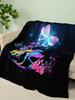 Unicorn Series digitalprinted polyester Bedroom velvet flannel soft sofa cover blanket Fleece soft sofa cover blankets for beds