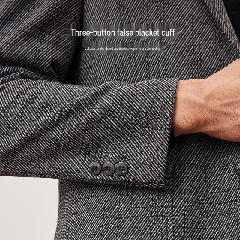 Shanshan Men's Autumn/Winter Wool Blend Suit Jacket