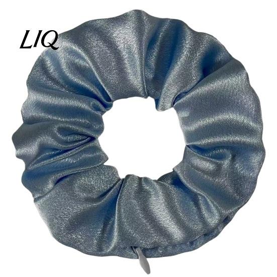 Multi-functional Hair Tie Storage Pocket Scrunchies Ties with Hidden Zipper for Women, Elastic Functional Travel Small Items Keys And Coins,
