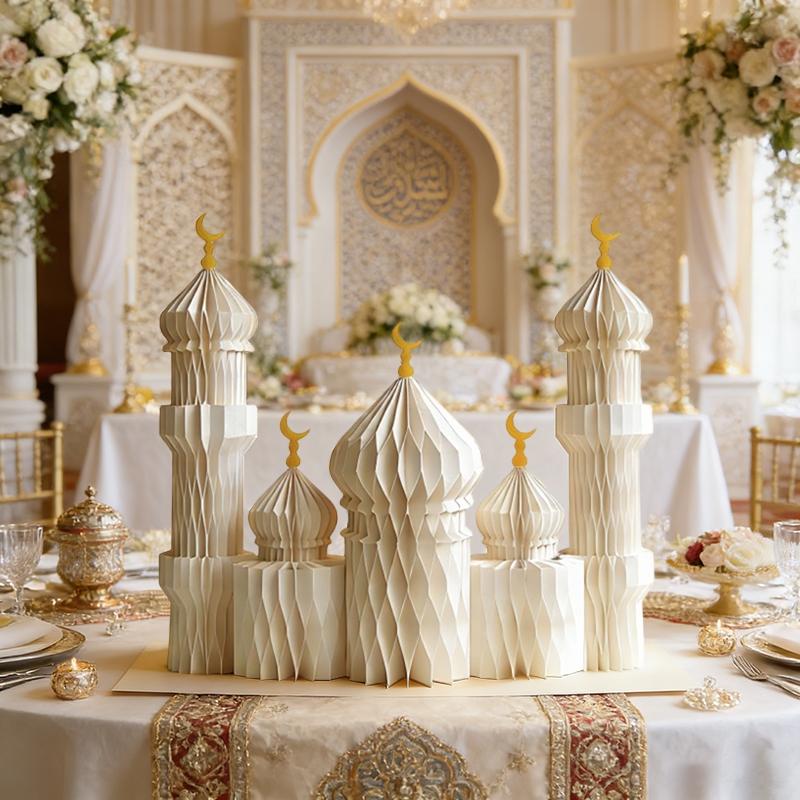 Ramadan Palace Figurine Ornament Ramadan Decorations  Zainah Ramadan Party Favors Eid Mubarak Home Decor