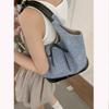 IELGY Korean Denim Canvas Bag Summer Fashion Armpit Order Shoulder Large Capacity Tote Bag