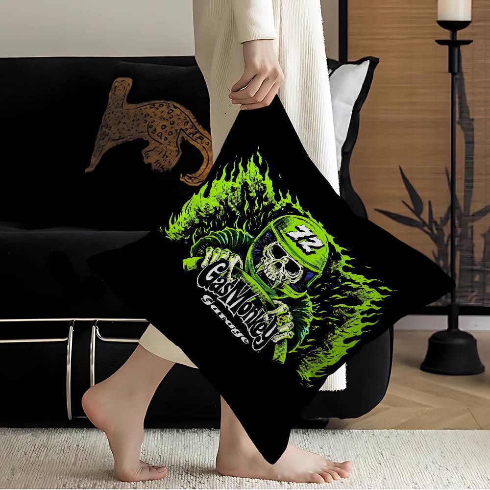 GGas MMonkey GGarage Logo Personalized Pillow Cover Kids Bedroom Wild Party Decor Pillowcase kid Birthday shower Gift