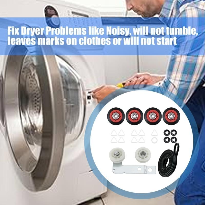 Standard-Wäschetrockner-Reparatursets 4392067 W10837240 Trommelriemen und Spannrolle