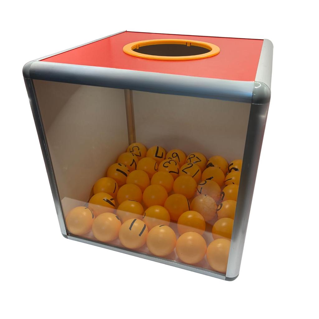ATAK Raffle for Raffle Raffle Box, 20cm, Transparent, Set, Bingo, Lottery, etc. (20cm Box)