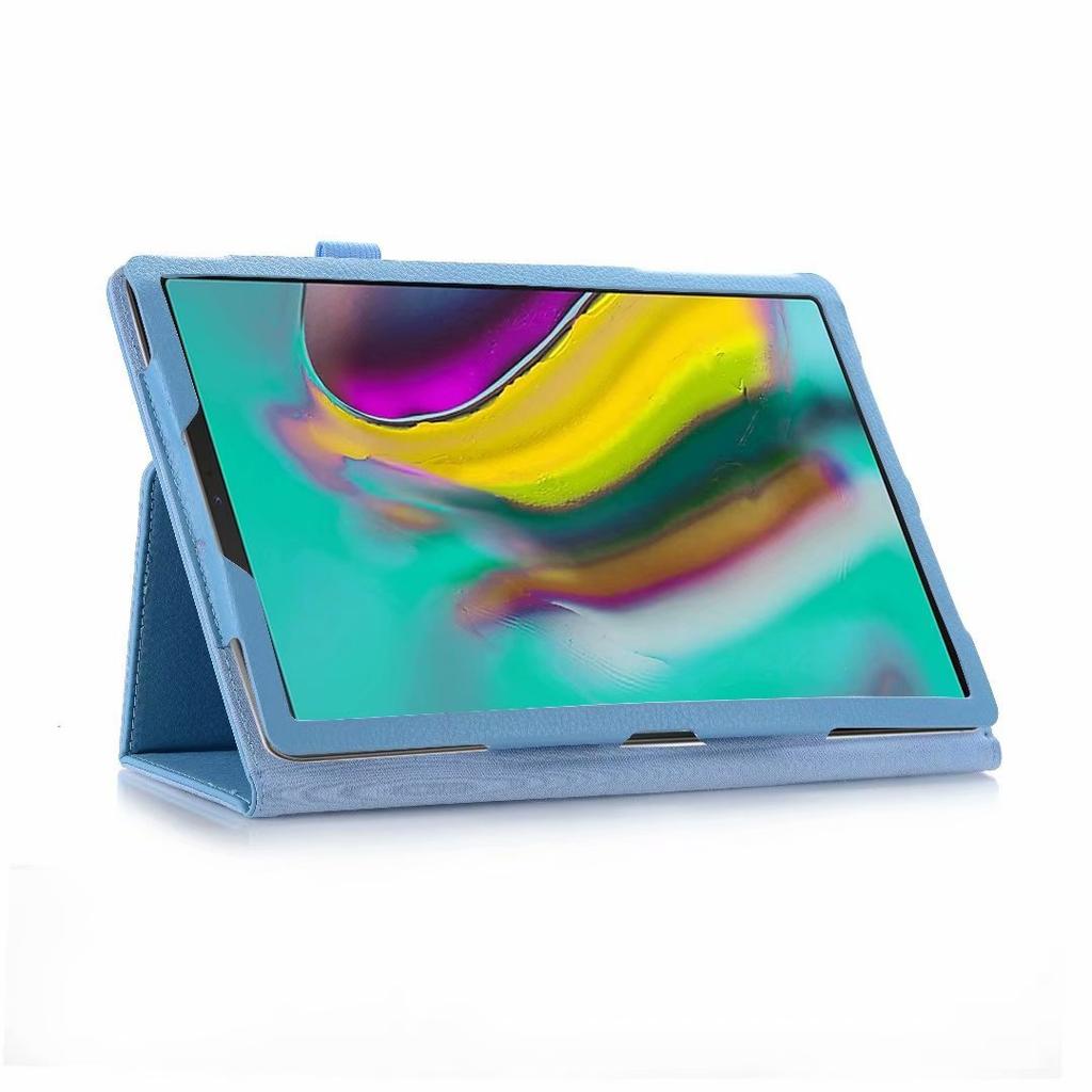 Custodia in pelle adatta per tablet Samsung TabS5e T720 P610 motivo litchi supporto custodia in pelle a copertura totale anti-caduta T510