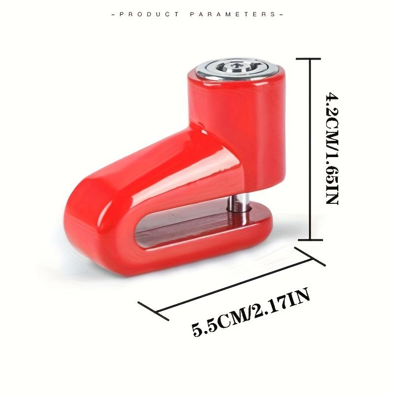 1 Heavy-Duty Bicycle & Motorcycle U-Lock with Manual Disc Brake Lock - ABS/Zinc Alloy Anti-Theft Lock Suitable for Mountain/-Bikes/Tricycles