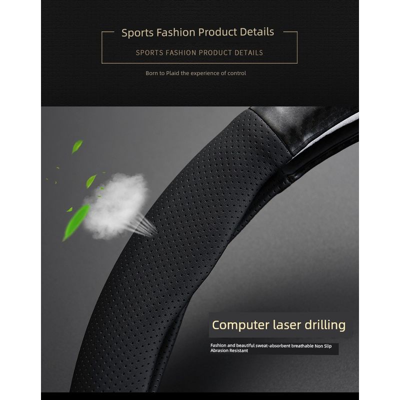 Dongfeng Fengguang 500/580S560 Fengxing T5 Fengshen Ax7 Yixuan Car Steering Wheel Cover Genuine Leather Handle Cover for Car Use