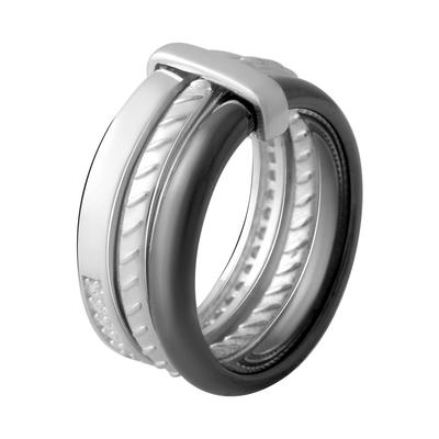 Silver Ring with Ceramics (2070023) 7.69 Gr. 925 Samples