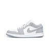 Jordan Air Jordan 1 Slip Resistant Abrasion Resistant Low top Vintage Basketball Shoes Women's White DC0774-105(Team1180-)